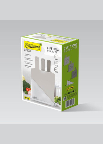 Набір обробних дощок MR-1789 4 предмети бежевий Maestro (364763360)