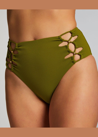Зеленый летний купальник (лиф, трусики) Hunkemoller
