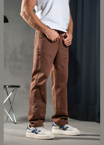 Коричневые демисезонные брюки Teamv