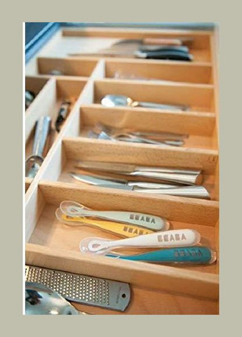 Силиконовая эргономичная ложка Babycook, синий () Beaba 913381 (328401133)