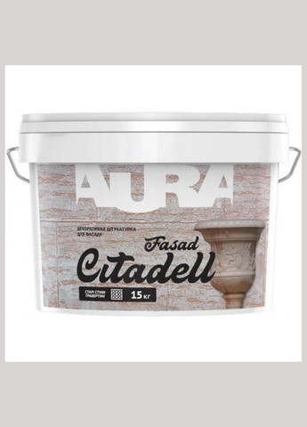 Декоративная штукатурка марморино CITADELL FASAD Белая 15 кг AURA (317274115)