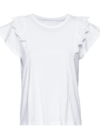 Белая летняя женская футболка с коротким рукавом Esmara