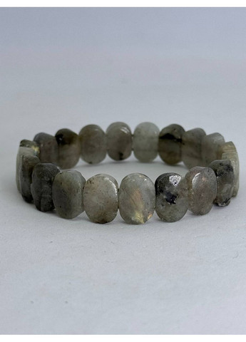 Браслет з лабрадориту 18 см Сірий No Brand (350633898)