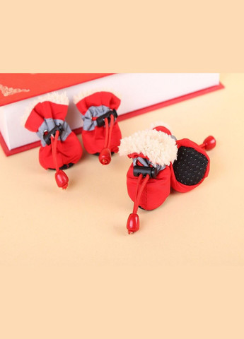 Водонепроникне взуття для собак (мішечки) зі стопером червоні розмiр 1 No Brand (299840377)