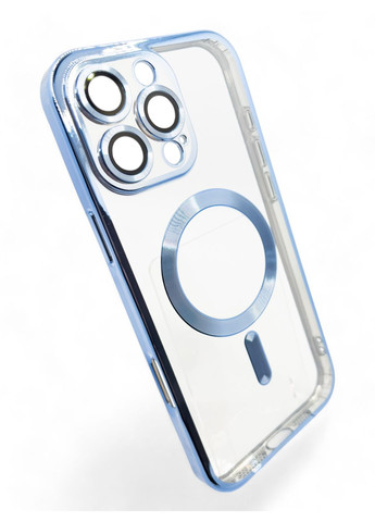 Чехол-накладка TPU Chrome Case MagSafe для iPhone 16 Pro Max Sierra Blue (712087) BeCover (342331663)