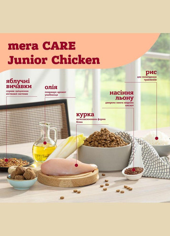 Сухий корм для юніорів з куркою CARE Junior Chicken, 10 кг (*) Mera (305076621)