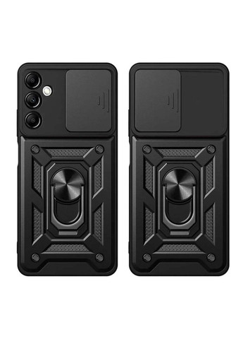 Чохол Shockproof для Samsung Galaxy S24 Plus (SM-S926) - протиударний, з підставкою і шторкою камери - Black Primo (368999131)