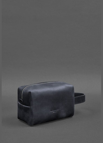 Шкіряна косметичка-несесер 5.0 Темно-синій Crazy Horse (A-027465) BlankNote (329743015)