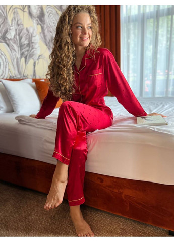 Красная всесезон пижама Vakko