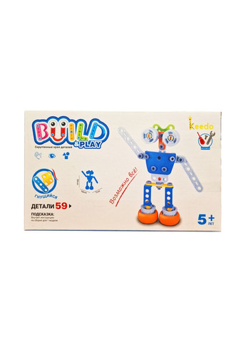 Конструктор дитячий Build&Play "Робот" J-7709, 59 елемента Keedo (367967521)