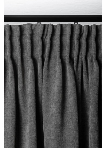 Штори з матового шенілу 2шт. 2,5м х від 2,5м до 3м HYGG (370367323)
