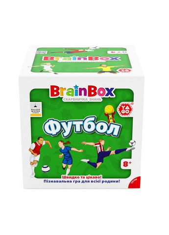 Карткова гра Brainbox "Футбол" Yago BZZBRFB02UA 55 карток 1 гральний кубик No Brand (330606075)
