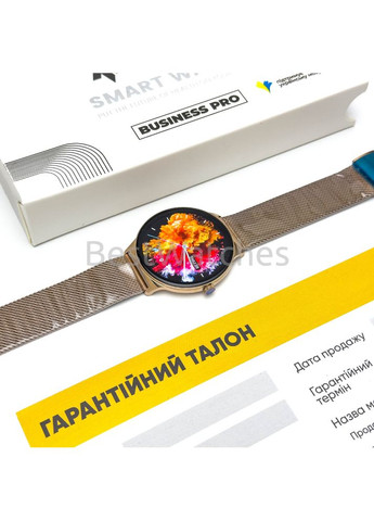 Смарт-годинник жіночий металевий з металевим браслетом Amoled екраном Business Pro Gold Mesh Modfit (371776388)
