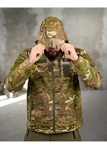Тактическая куртка Singl Softshell MTK с липучками для шевронов софтшелл No Brand (356077818)