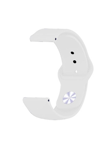 Силіконовий ремінець для Samsung Galaxy Watch 46mm/Watch 3 45mm/Gear S3 Classic/Gear S3 Frontier White (706317) BeCover (341486826)