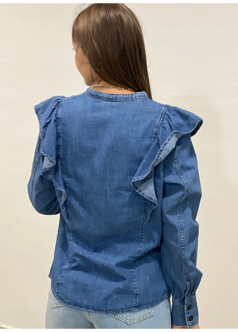 Синяя повседневный рубашка H&M