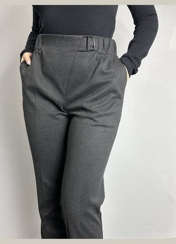 Жіночі класичні штани завужені до низу сірі MKJL1131011-1 Modna KAZKA (277159889)