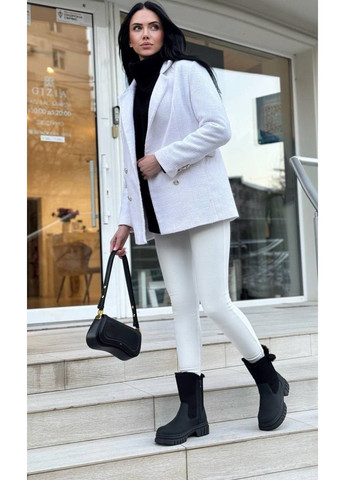 Зимние сапоги женские зимние черные L&M из искусственного нубука