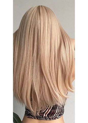 Парик блондинки прямой без челки термо пшеничный (LC1001) No Brand (355802082)