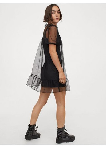 Чорна повсякденний сукня жіноча H&M однотонна