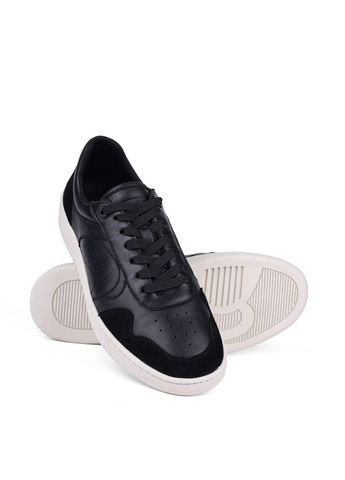 Чорні чоловічі кеди m018a-6-mm3/mx3 чорний шкіра MIRATON