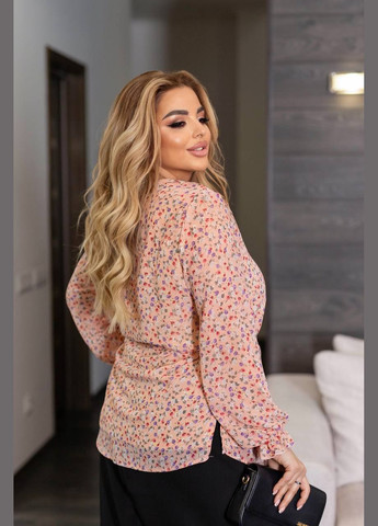 Бежевая нежная блуза Fashion