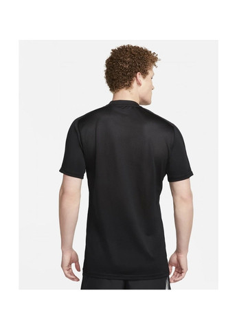 Черная футболка мужская academy dri-fit short-sleeve global football top black Nike