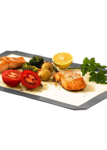 Силиконовый коврик для выпечки и раскатки 40*30 см Графит No Brand (366023706)