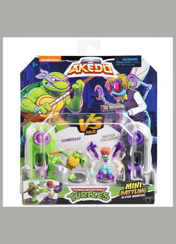 Игровой набор TMNT Набор для поединка Донателло и Бакстер (123220) Akedo (331791201)