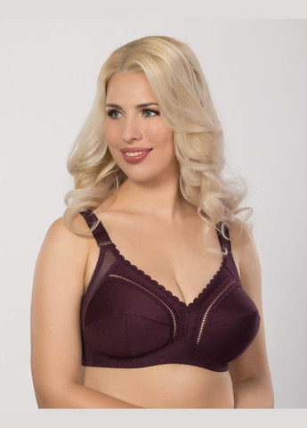Сливовый бюстгальтер без косточек с мягкой чашкой Elita без косточек