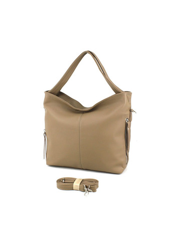 Вместительная женская сумка-хобо 510186 бежевая Voila (309161337)