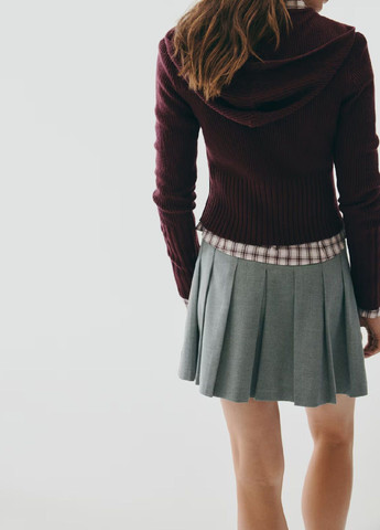 Бордовый демисезонный кардиган H&M