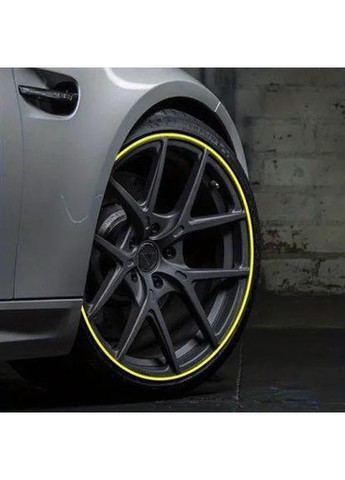 Захисна стрічка обода колеса ЧОРНА гумова 8м (на скотчі) No Brand (371478608)