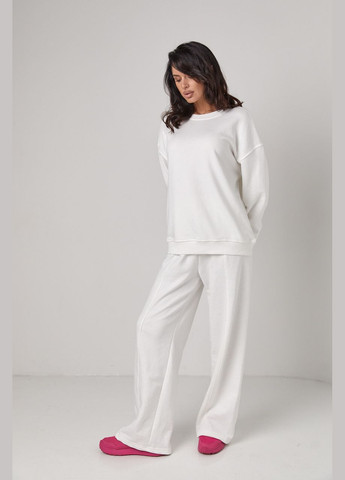 Спортивний костюм з прямими штанами та світшотом Lurex (300363918)