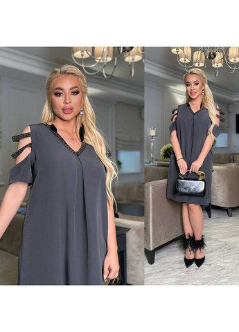 Графітова сукня для пишних форм,крепкостюмка люкс,також можна для вагітних Україна