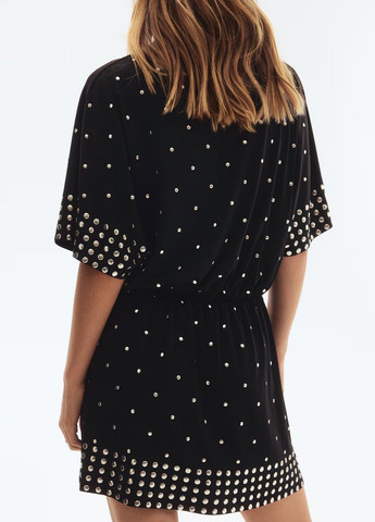 Чорна кежуал сукня H&M однотонна