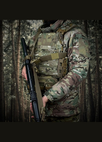 Ремінь збройовий триточковий Hel slingCoyote RAGNAROK (315881982)