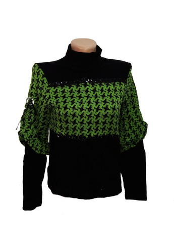 Комбінований демісезонний теплий жіночий джемпер, акрил No Brand