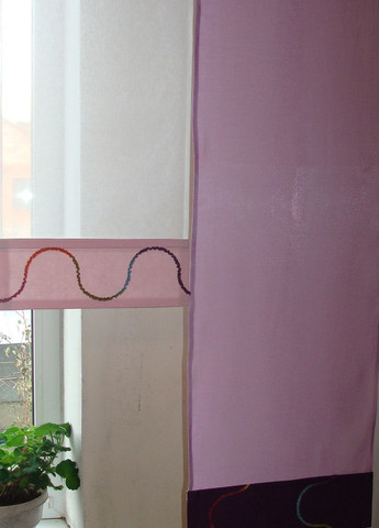 Комплект панельных занавесок на карниз 250см 7шт розовые и фиолетовые (2_4п) Firanka Kids (321000440)