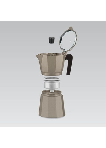 Кофеварка гейзерная MR-1666-9 Brown 450мл алюминиевая Maestro (372992666)