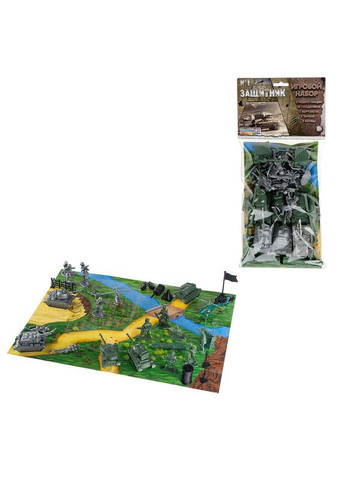 Дитячий набір солдатиків Захисник №1 ПВХ 1-042 (30 елементів) Colorplast (331901516)