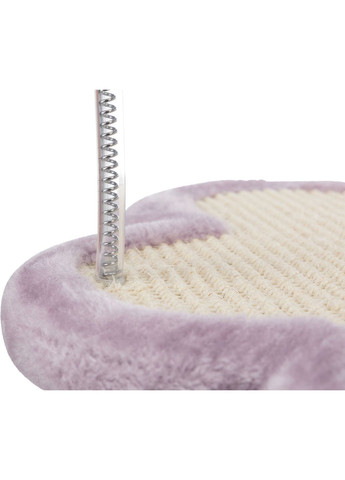 Когтеточка для кошенят Junior Стовпчик-лапа з іграшками Світло-бузковий/натуральний 40 х 38 х 50 см (4011905429311) Trixie (329994755)