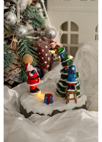 Світлодіодна новорічна декорація "Санта та друзі" Flame (370381696)