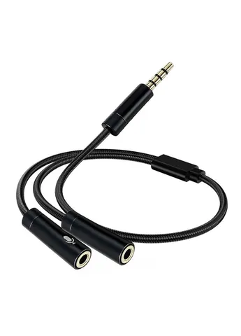 Адаптер 3.5 мм - 2х3.5 мм (M/F), 0.28 м, Black (CW-AD-J2FJ) Colorway (389752554)