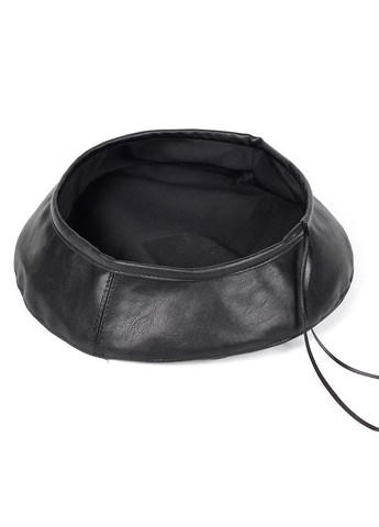 Чорний жіночий берет зі штучної шкіри 55-58р (850) No Brand (358052668)