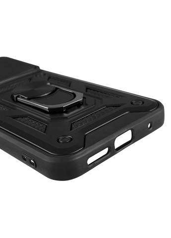 Чехол для POCO M4 Pro 4G бронированный с кольцом-держателем со шторкой на сяоми поко м4 про 4г чёрный rg1 Xiaomi (366022554)