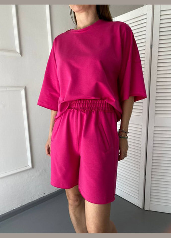 Костюм жіночий модний прогулянковий вільний (реглан, шорти) двонитка Ballet Grace (295046540)