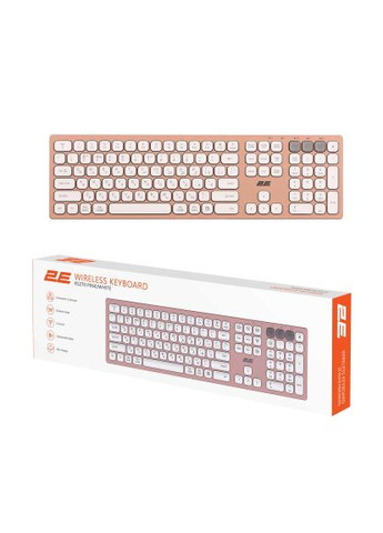 Клавиатура (-KS270WBPN_UA) 2E KS270 109key Wireless UA Rose/White (364659072)