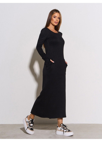 Черное повседневный платье issa pus 15306 черный ISSA PLUS