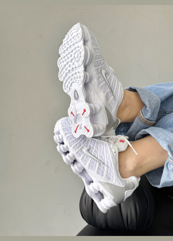 Кросівки жіночі і чоловічі Nike Shox TL White | Найк Шокс ТЛ білі No Brand білі демісезони (341264125)